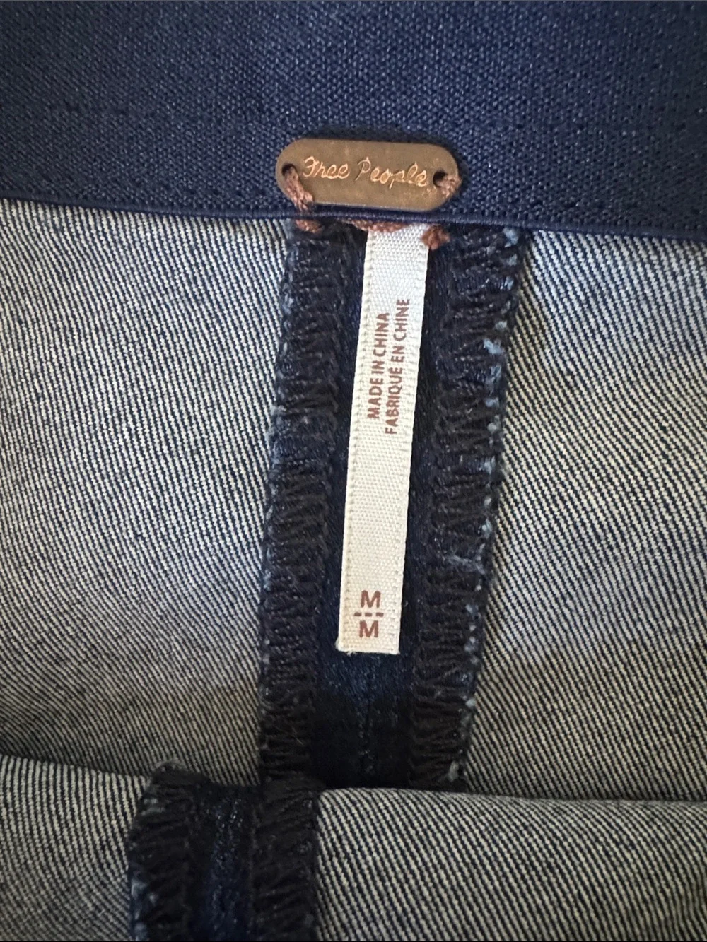 Free People Indigo Denim Mini Skirt